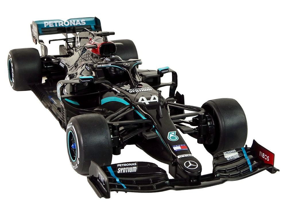 Nuotoliniu būdu valdomas lenktyninis automobilis lean toys mercedes-amg f1 1:12