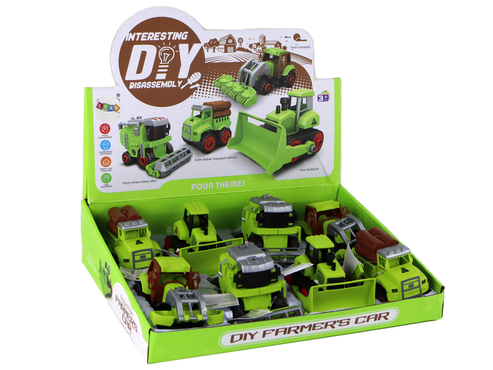 Žaislinė žemės ūkio transporto priemonė lean toys, žalia, 1 vnt