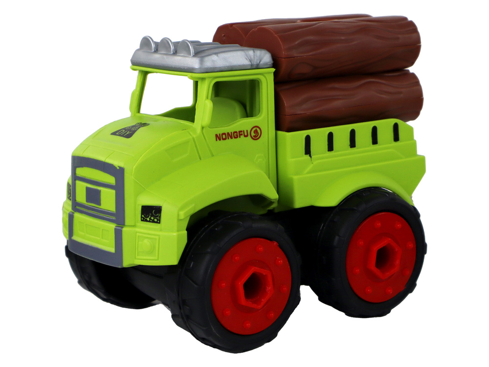 Žaislinė žemės ūkio transporto priemonė lean toys, žalia, 1 vnt