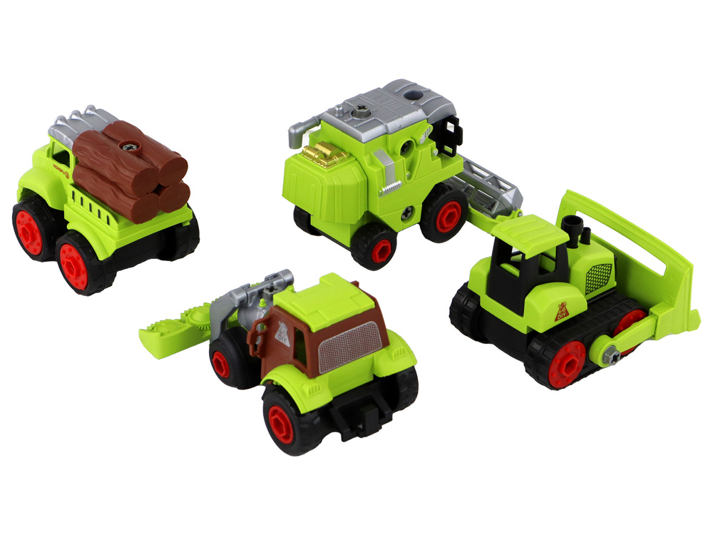 Žaislinė žemės ūkio transporto priemonė lean toys, žalia, 1 vnt