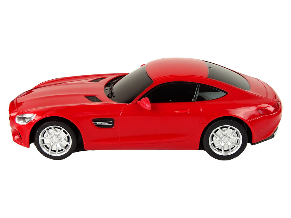 Nuotoliniu būdu valdomas vilkikas mercedes-benz 1:26, raudonas