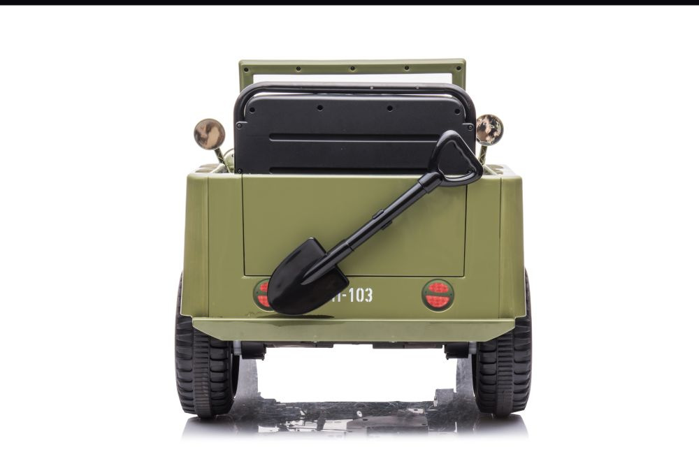 Vienvietis vaikiškas elektromobilis jh-103 4x4, žalias