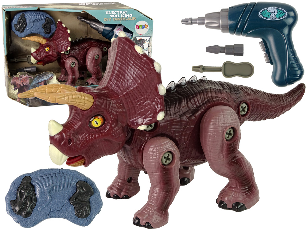 Išardomas dinozauras su grąžtu lean toys