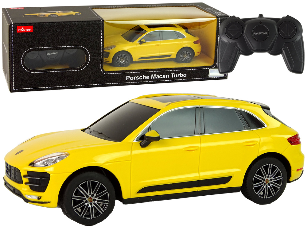 Radijo bangomis valdomas rastar porsche macan turbo, 1:24