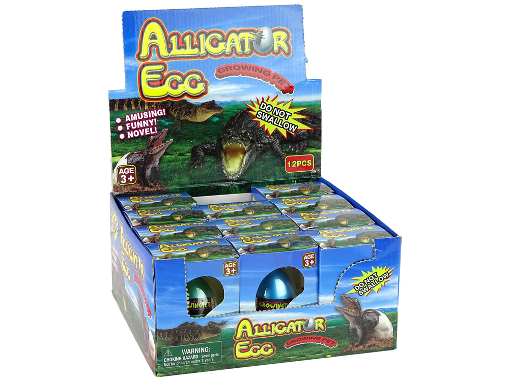 Augantis krokodilo aligatoriaus kiaušinis LeanToys 6 cm