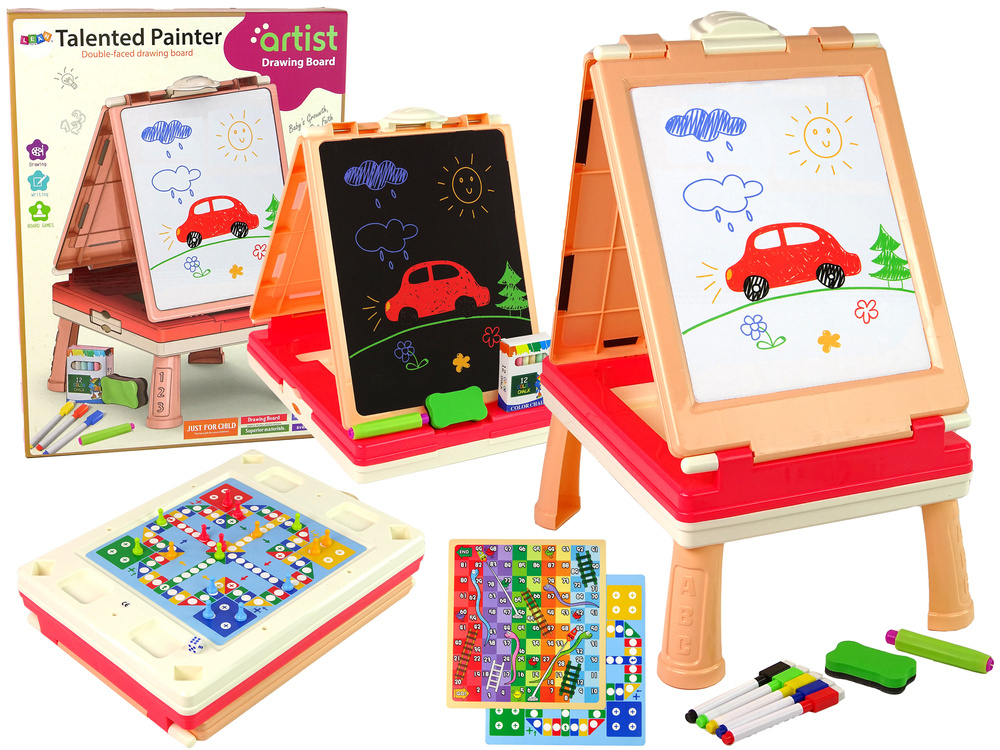 Daugiafunkcis žaidimų stalas 3in1 lean toys
