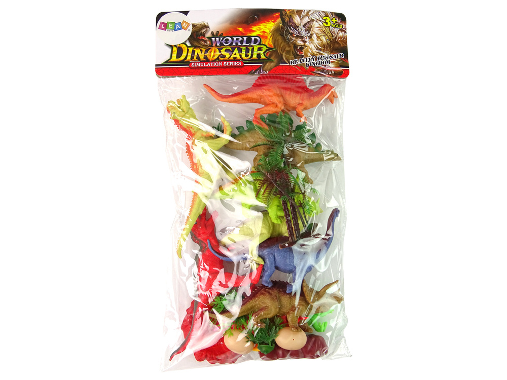 Figūrėlių rinkinys dinozaurai su priedais leantoys, 21 vnt.