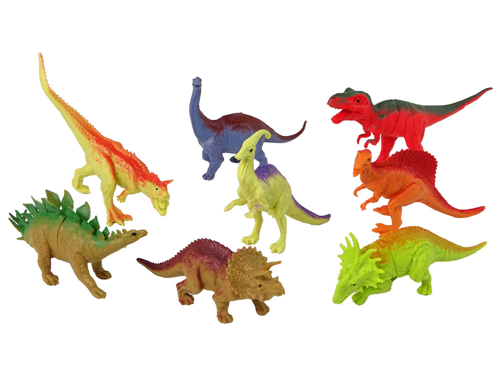Figūrėlių rinkinys dinozaurai su priedais leantoys, 21 vnt.