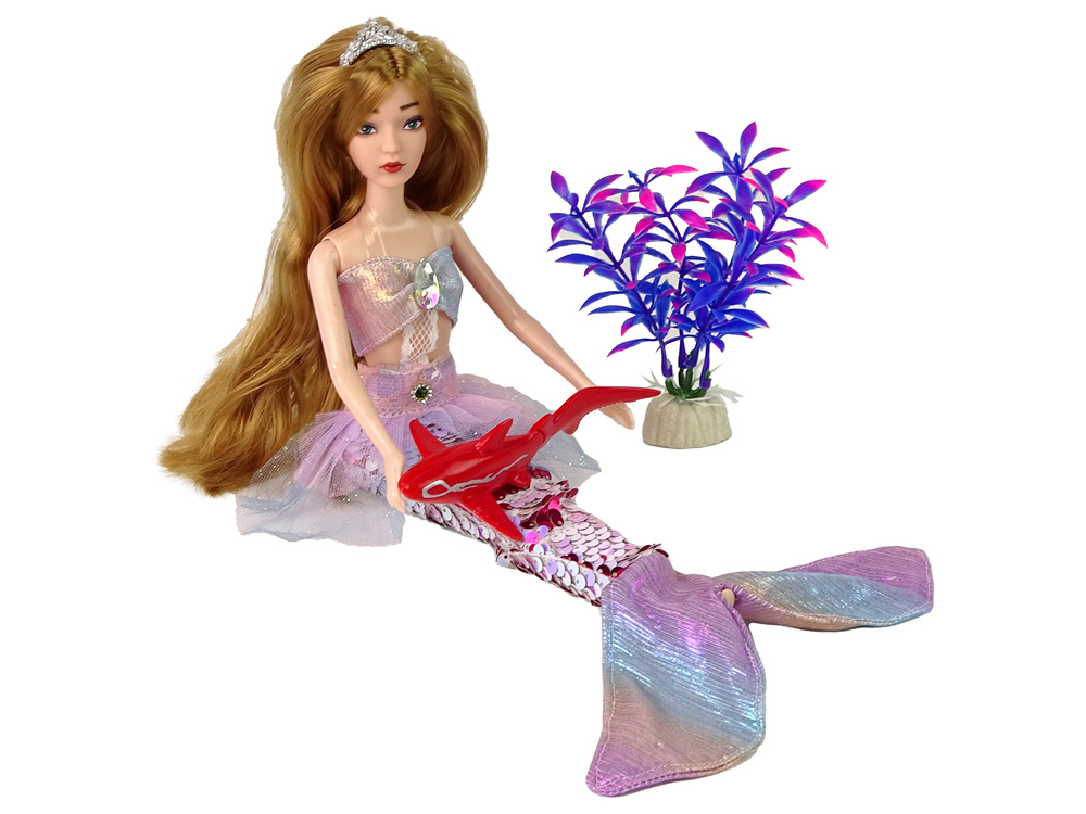 Lėlė undinė su priedais emily lean toys