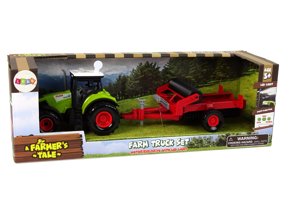 Traktorius su priekaba ūkiui lean toys