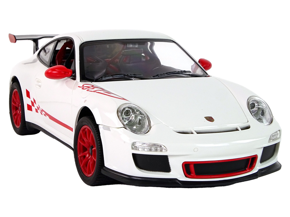 Pulteliu valdomas automobilis porsche 911 gt3 rs 1:14, baltas