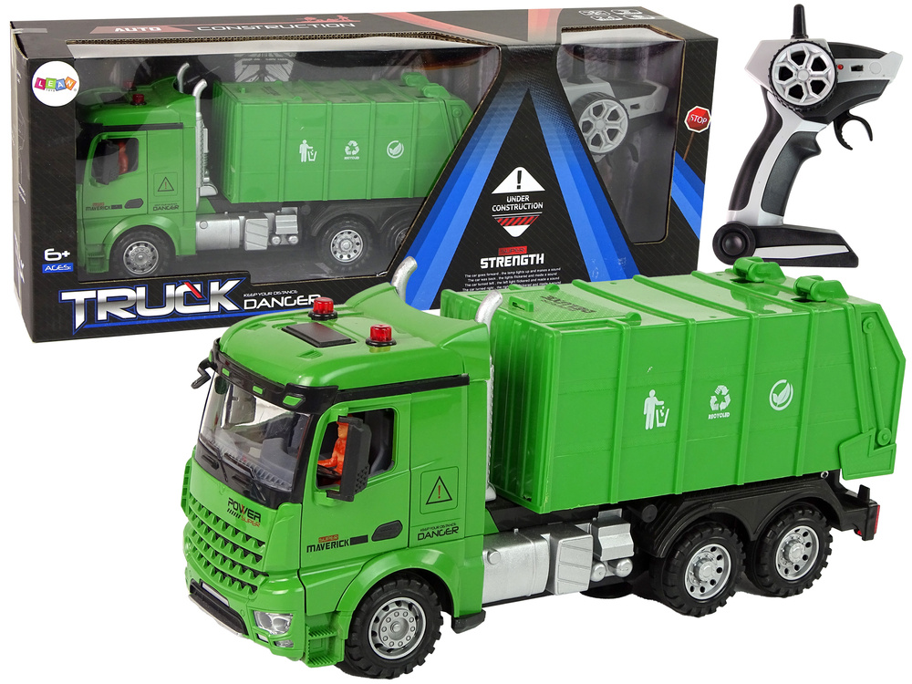 Pultu Valdomas Šiukšliavežis Lean Toys