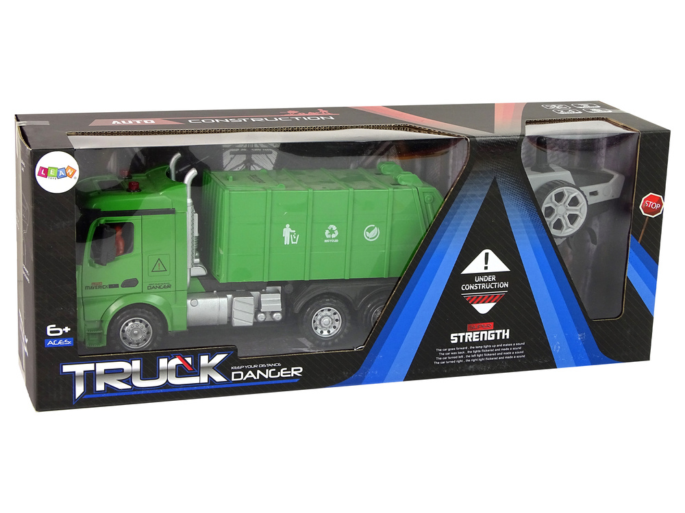 Pultu valdomas šiukšliavežis lean toys