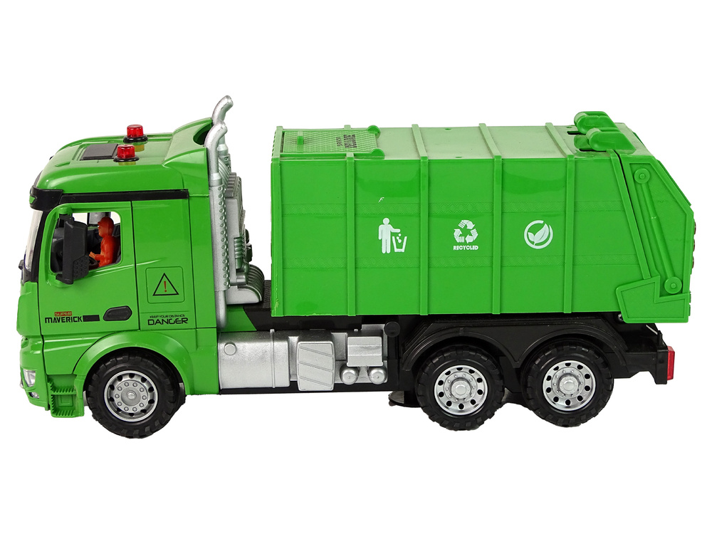 Pultu valdomas šiukšliavežis lean toys