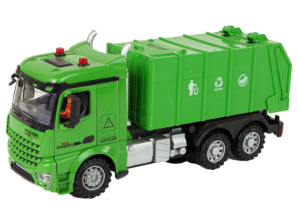 Pultu valdomas šiukšliavežis lean toys