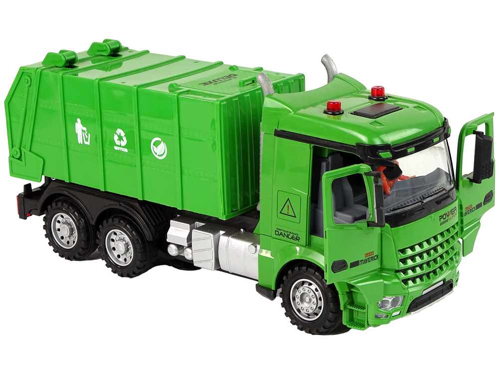 Pultu valdomas šiukšliavežis lean toys