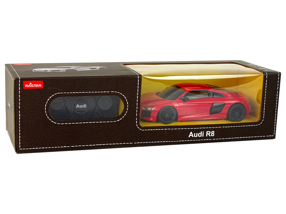 Nuotolinio valdymo automodelis audi r8 1:24 rastar raudonas