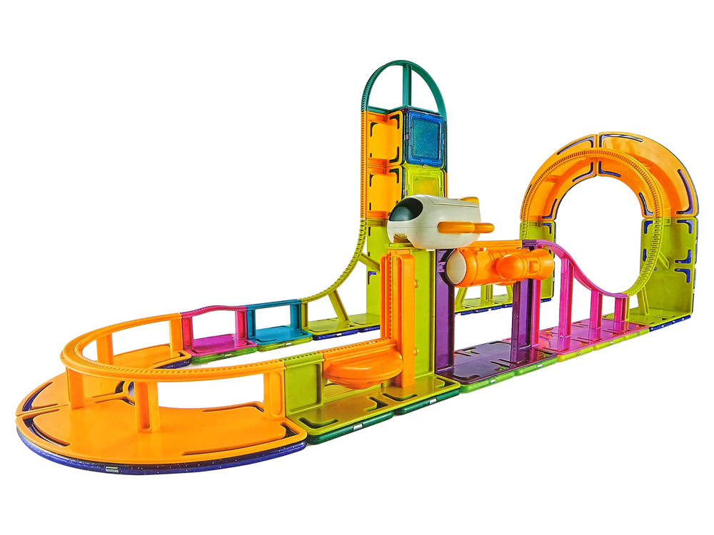Magnetinės konstrukcinės kaladėlės sky track lean toys, 61 d.