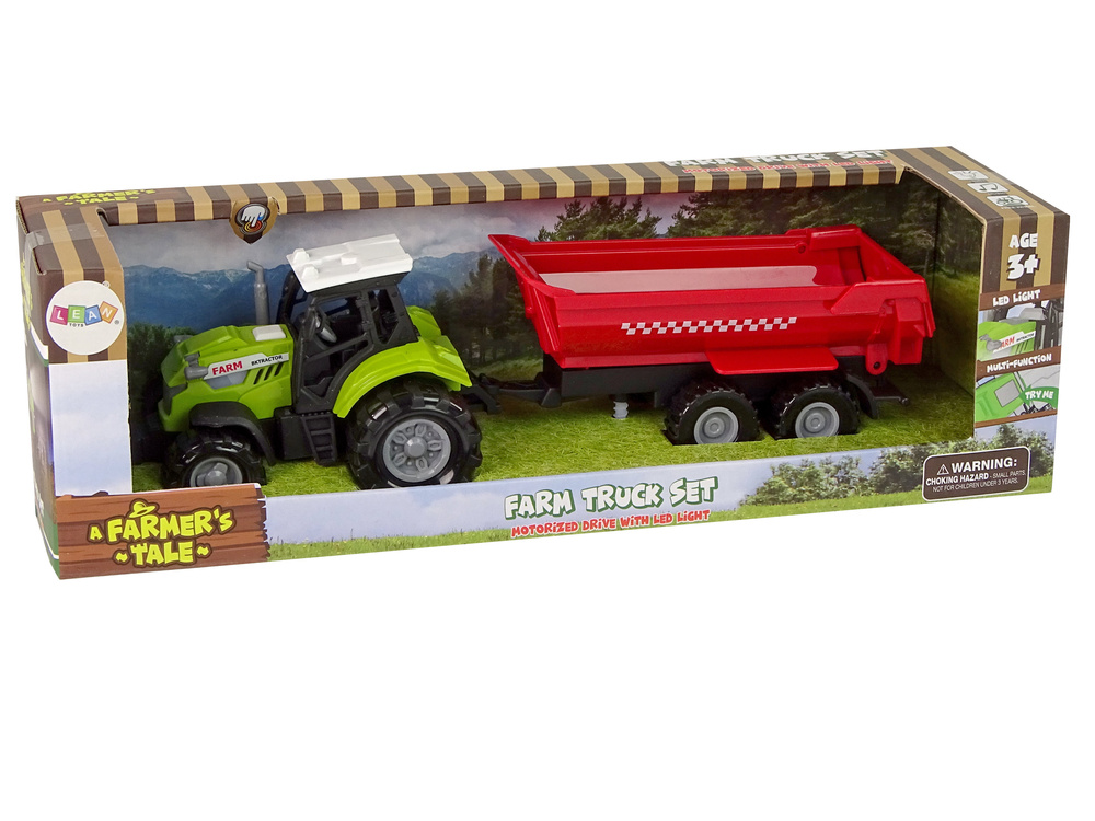Traktorius su priekaba lean toys