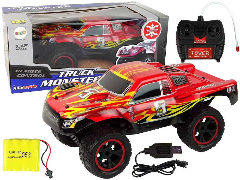 Nuotolinio valdymo automobilis leantoys, raudonas