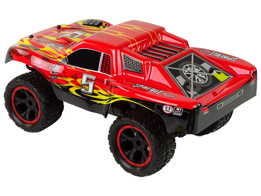 Nuotolinio valdymo automobilis leantoys, raudonas