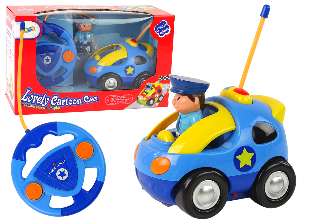 Nuotolinio valdymo policijos automobilis mažiesiems