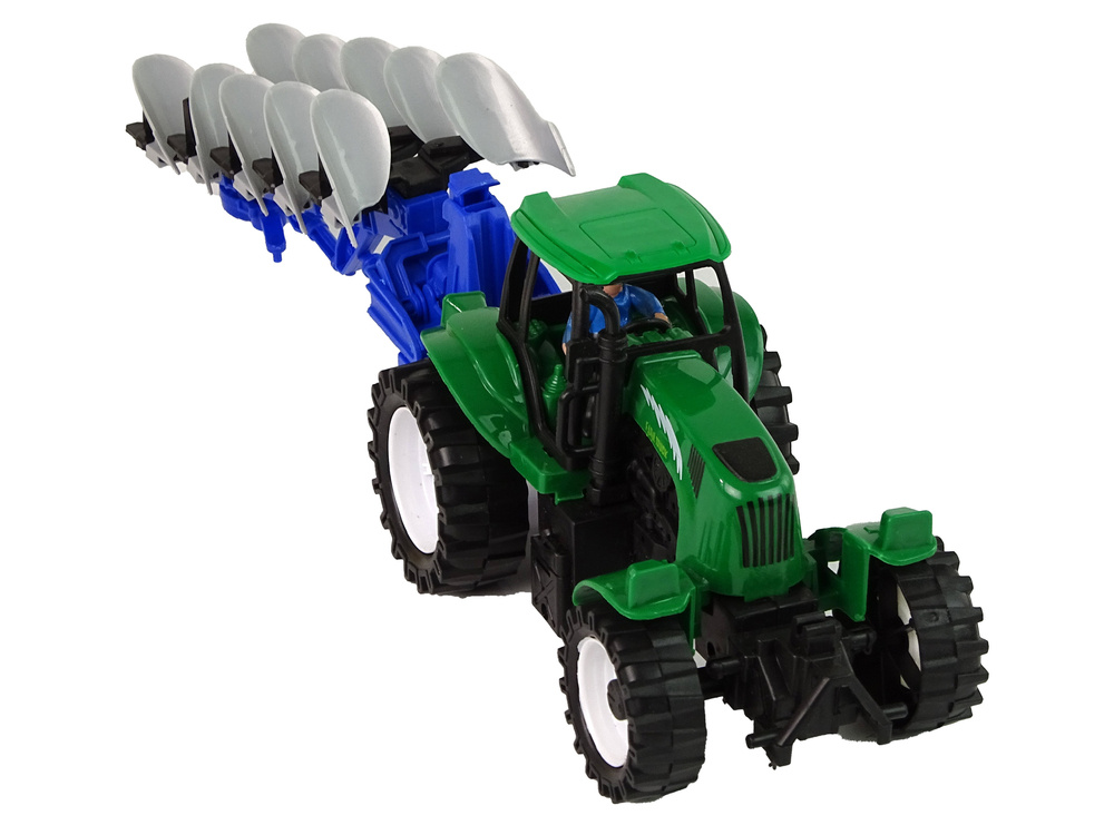 Traktorius su plūgu lean toys