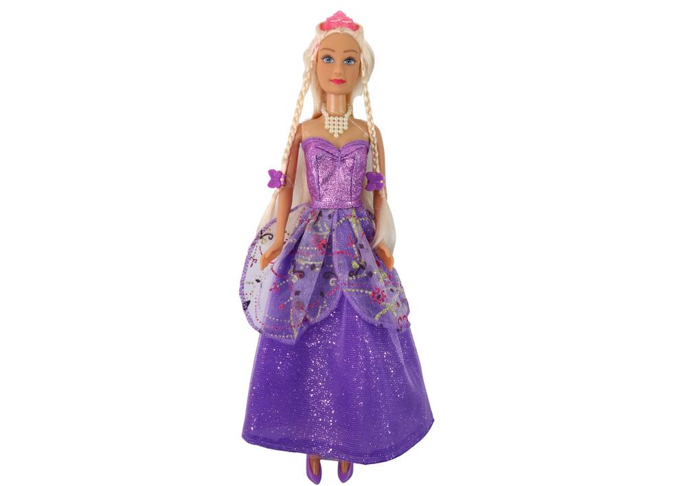 Lėlė - princesė su violetine suknele lean toys