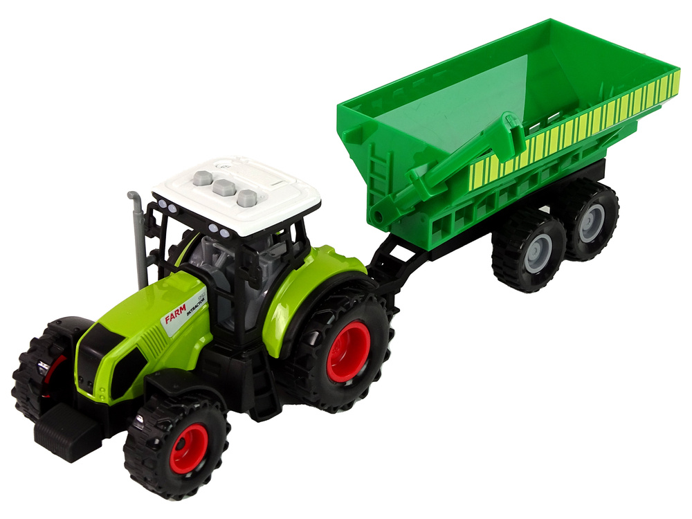 Traktorius su šviesos ir garso efektais lean toys