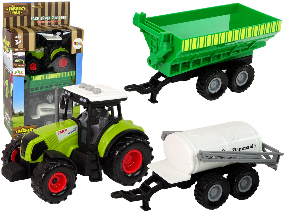 Traktorius su šviesos ir garso efektais lean toys