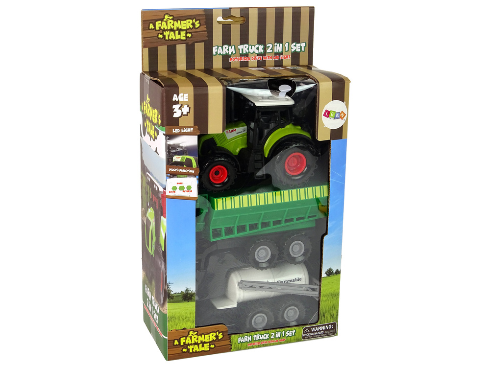 Traktorius su šviesos ir garso efektais lean toys