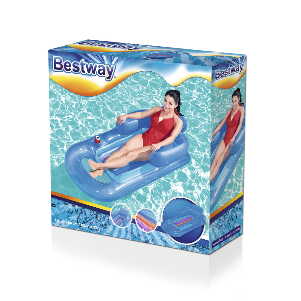 Pripučiamas plaustas bestway 43028, 161 x 84 cm