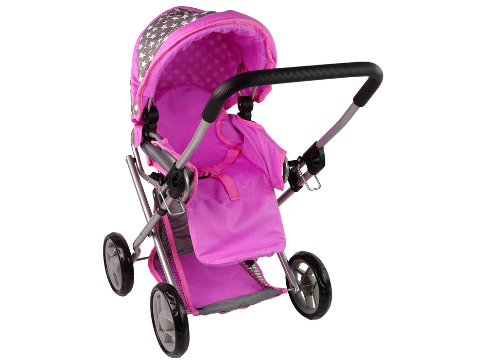 Lėlių vežimėlis 2in1 rinkinys leantoys