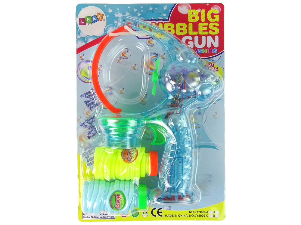Muilo burbulų pistoletas lean toys su šviesomis ir garsais
