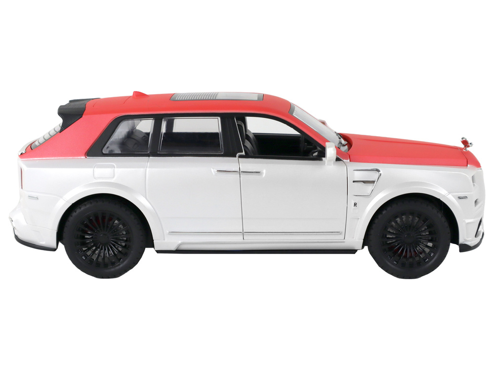 Nuotoliniu būdu valdomas automobilis bvliiman lean toys, baltas/raudonas, 26x10,5x10 cm