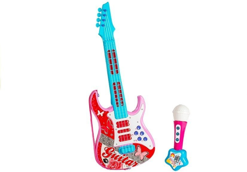 Elektrinė gitara su mikrafonu
