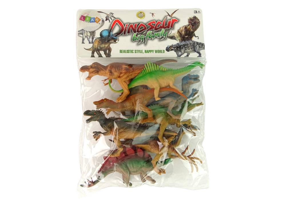 Figūrėlių rinkinys dinozaurų parko gyvūnai leantoys, 8 vnt.