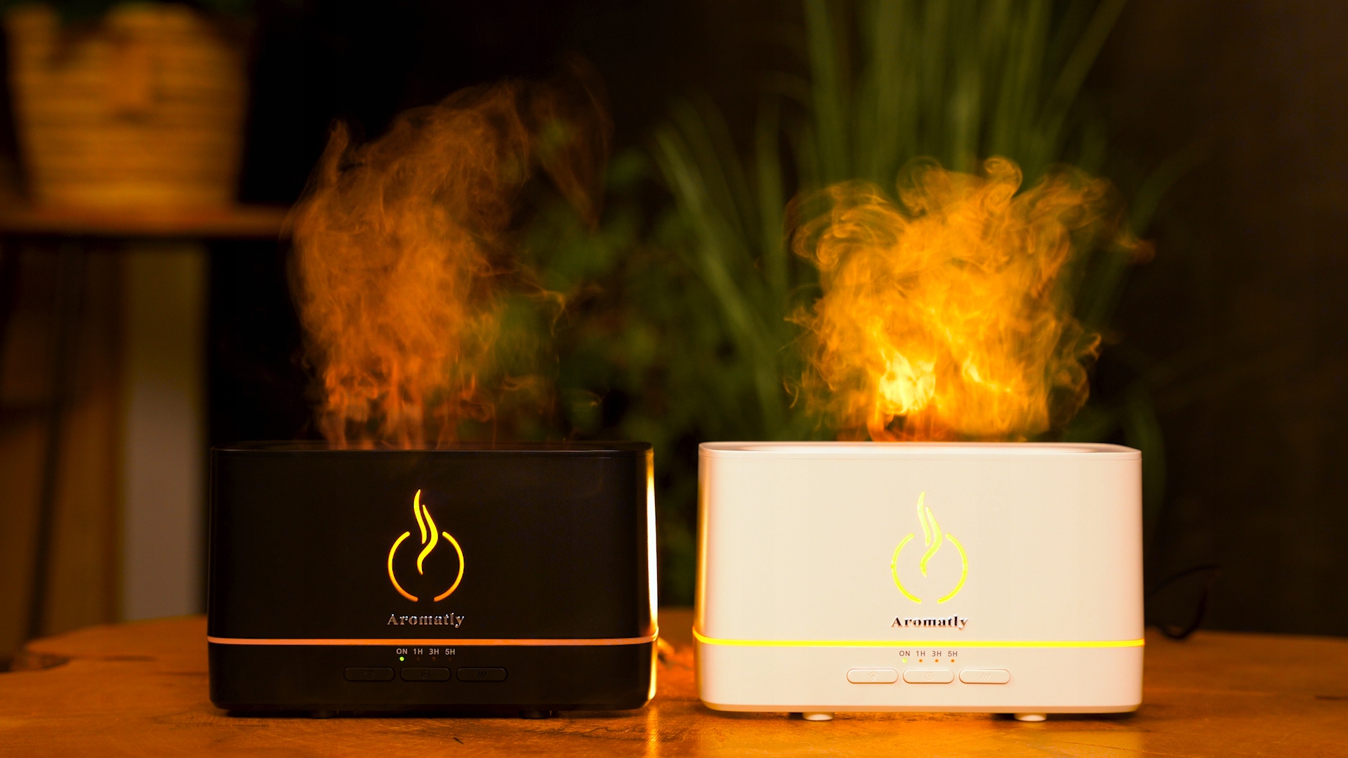 Kvapų difuzorius oro drėkintuvas židininė aromaterapija aromatly flame
