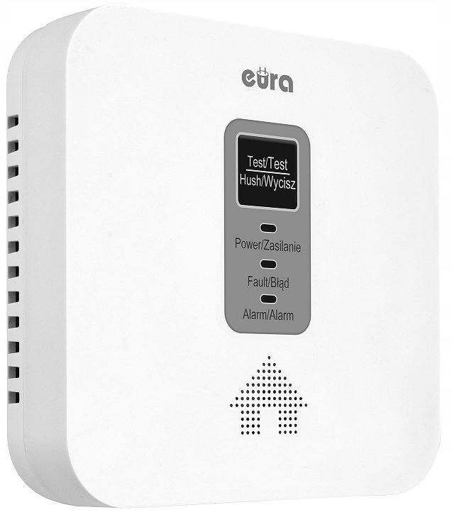 Anglies monoksido ir dujų detektorius Eura CGD-50A2