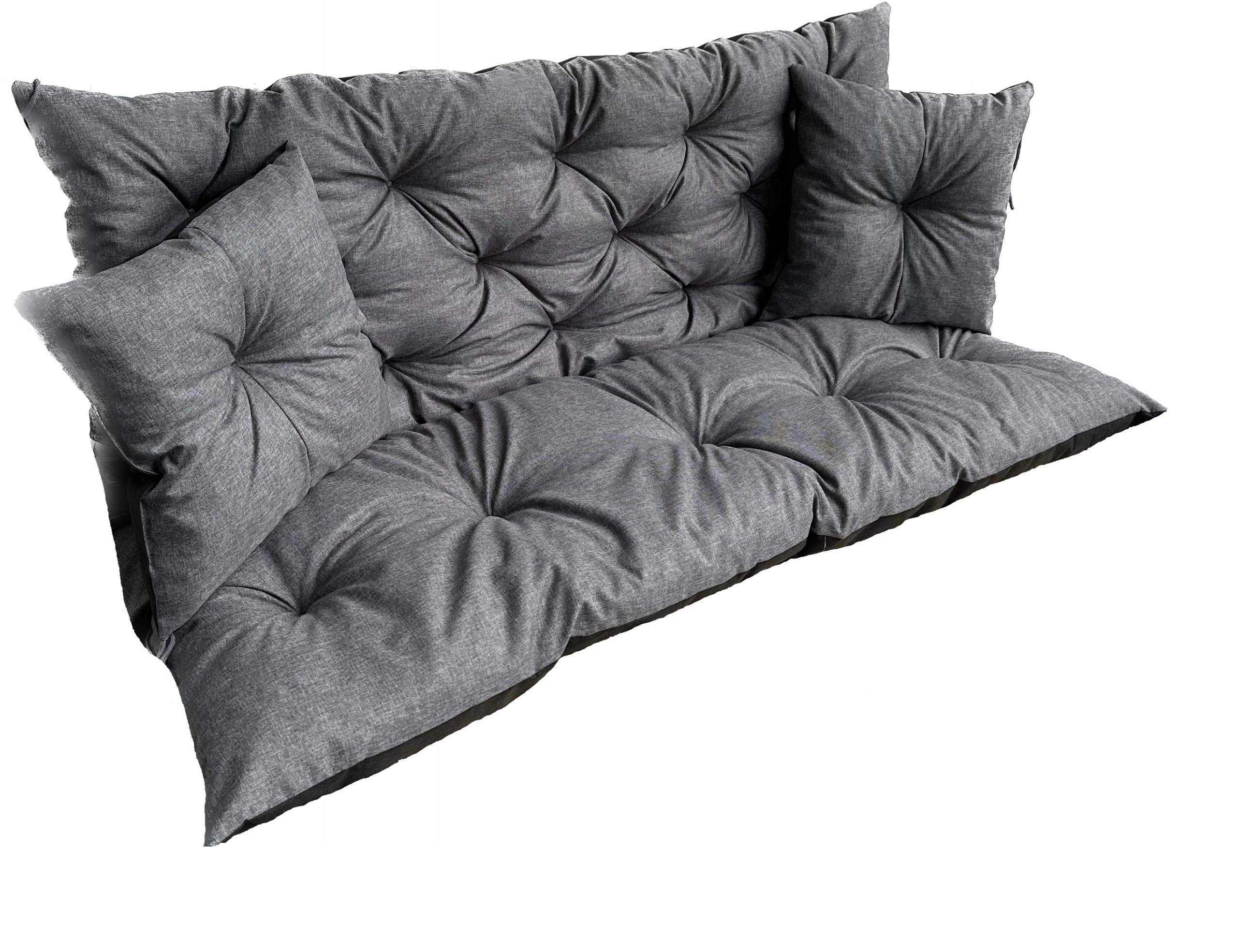 Sodo pagalvėlė suoliukui / supynėms 150x60x50 +2mažos