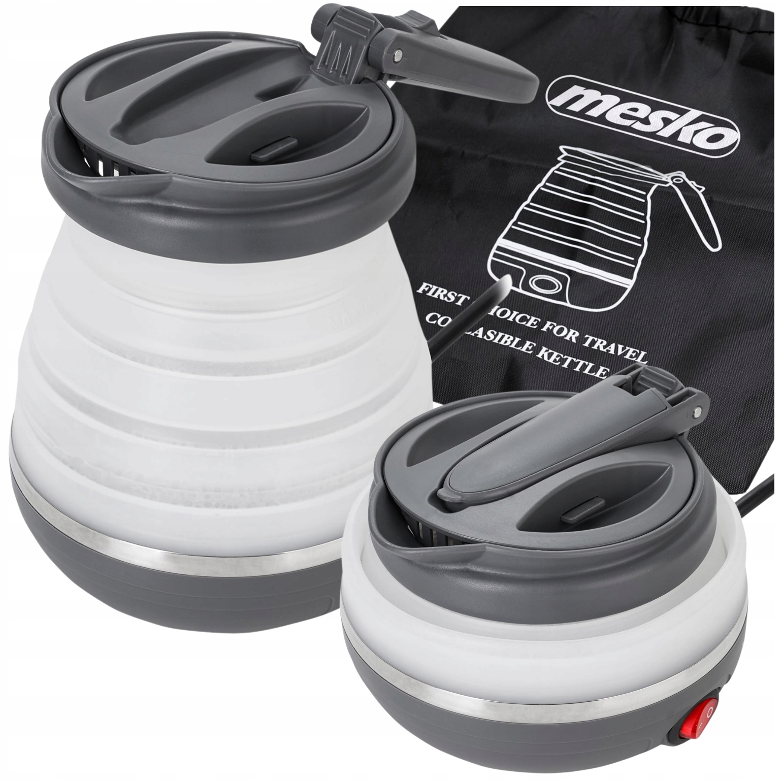 Virdulys mesko ms 1375 silicone travel kettle 0.6l 750w
