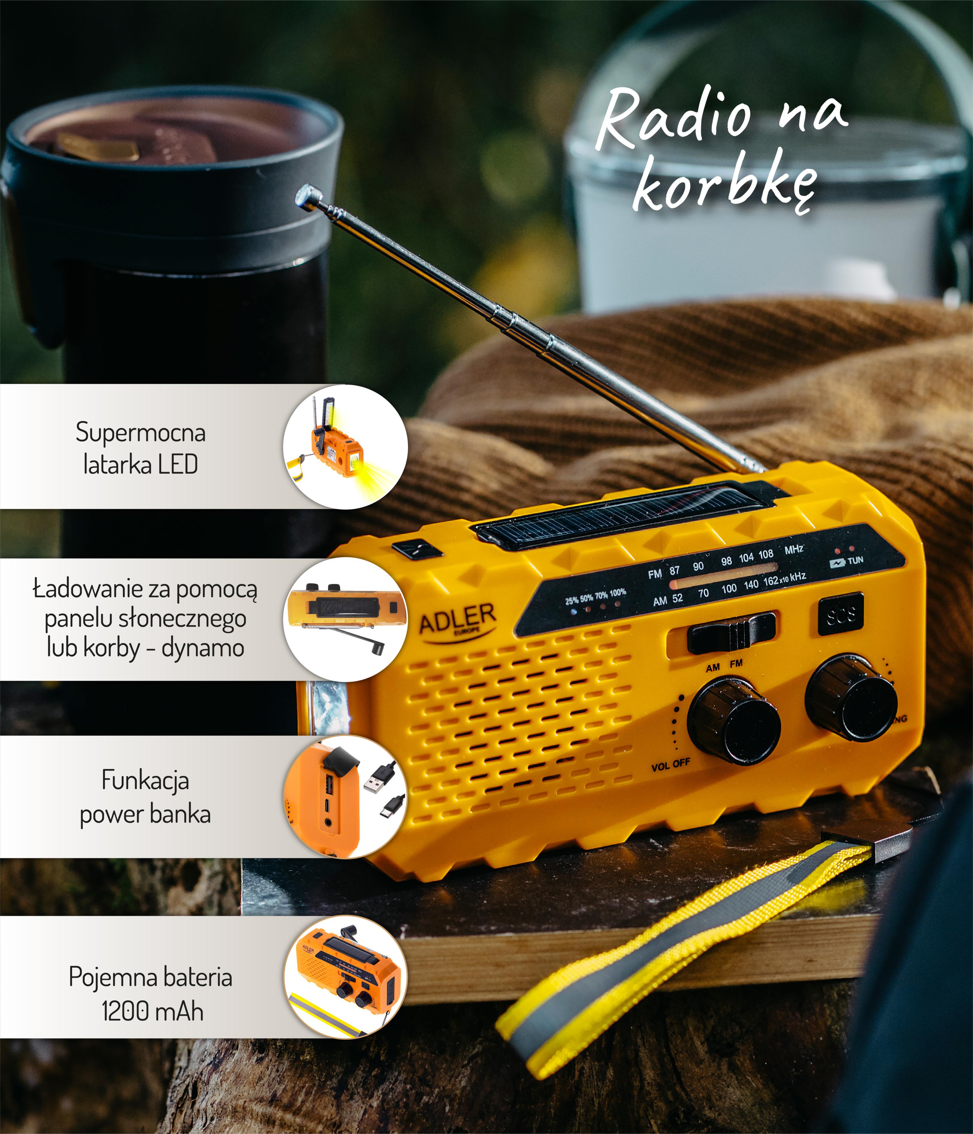Radijo imtuvas Adler AD-1197