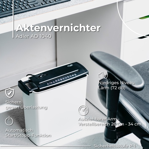 Adler ad 1040 dokumentų naikintuvė