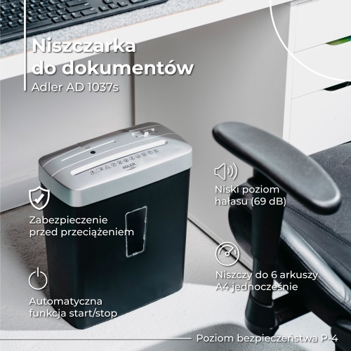 Adler ad 1037 dokumentų naikiklis