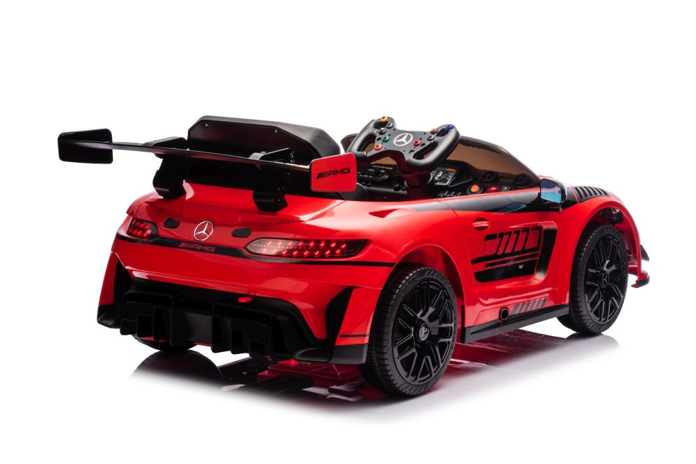 Akumuliatorinis automobilis mercedes amg gt3 raudonas