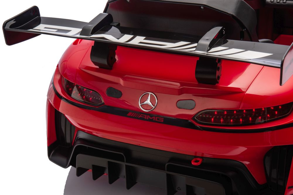 Akumuliatorinis automobilis mercedes amg gt3 raudonas