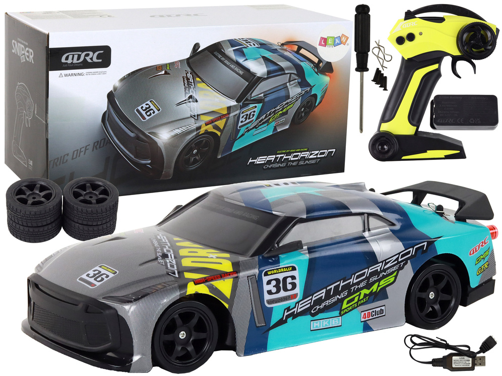 Nuotoliniu Būdu Valdomas Sportinis Automobilis Vehicle 4X4 Lean Toys