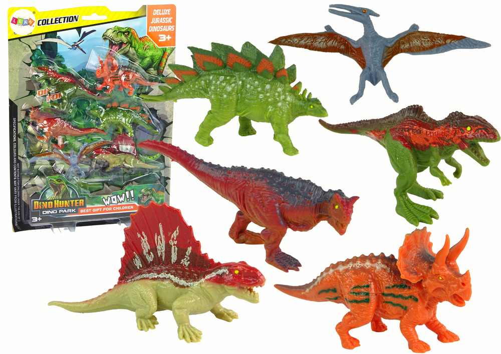 Dinozaurų rinkinys lean toys, 6 vnt.