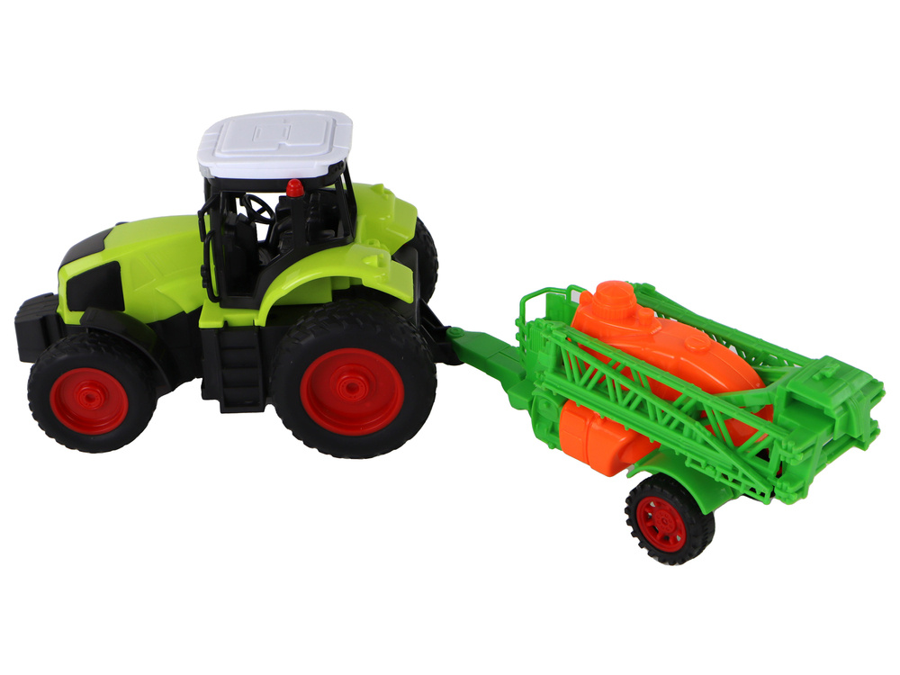 Nuotoliniu būdu valdomas ūkininko traktorius su purkštuvu 1:16 lean toys