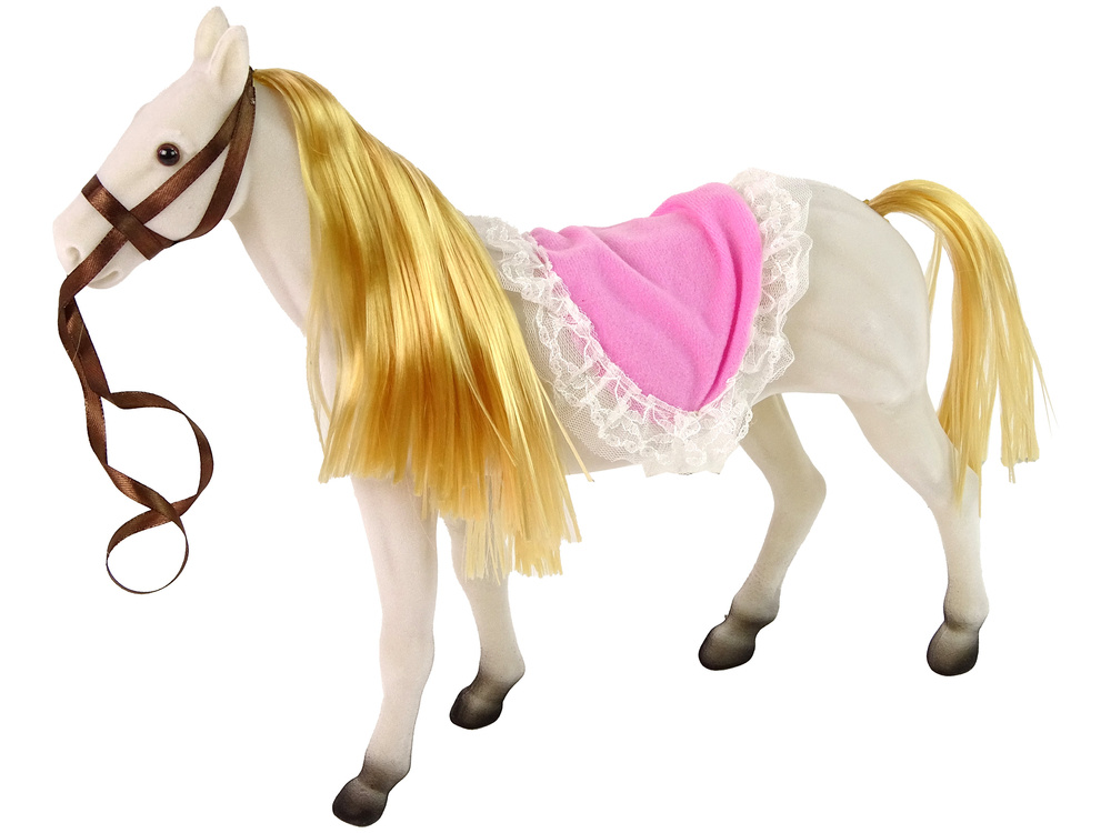 Princesės lėlė su baltu poniu lean toys